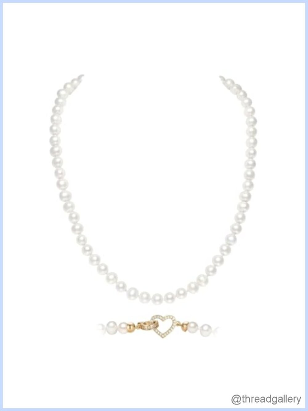 Natural Baroque Pearl Necklace 20 Inch 6-7mm White Freshwater Strand Women